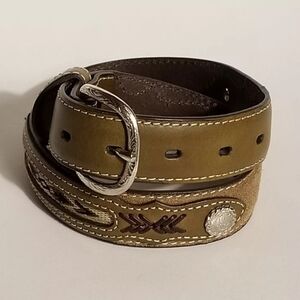 Nocona Tapestry Mens Size 26 Montana Belt Buckle Western